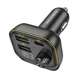 Автомобильный FM-трансмиттер BOROFONE BC54 Acertar PD30W+QC3.0 car BT FM transmitter 18W Black - изображение 2