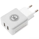 Мережевий зарядний пристрій WK WP-U11i Blanc 2.1A 2USB плюс кабель Lightning 220V EU білий - зображення 2
