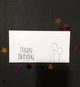 Конверт для денег Happy Birthday белый и золотой 6348 - изображение 3