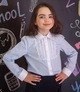 Блузка рубашка "Свит блуз" мод. 7002д р.134 голубая в полосочку (1014250860) - изображение 1