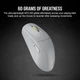 Мышь Corsair M75 Air Wireless Light Gray - изображение 3