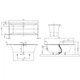 Ванна каменная VILLEROY & BOCH SQUARO EDGE 12 170x75 UBQ170SQE2DV-01 с ножками - изображение 2