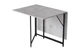 Стол трансформер книжка Вуди Ferrum-decor 75x130x90 Черный металл ДСП Бетон 16 мм (VOODY3000) - изображение 10