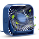Портативный USB мини-вентилятор Topk с вращением на 360° Blue - изображение 1