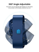 Портативный USB мини-вентилятор Topk с вращением на 360° Blue - изображение 2