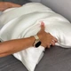 Шовкова наволочка Cat in Bed Vegan (віскоза) 50х70, айворі - зображення 4