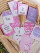 Карточки для фотосессии "Baby cards" на УКРАИНСКОМ, розовые, набор двухсторонних открыток 12 шт - изображение 2