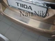 Накладка на бампер Nissan Tiida 5D 2007- без загиба NataNiko B-NI11 - изображение 1