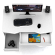 Геймерский компьютерный стол ХGamer PURE White-Black - изображение 4