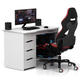 Геймерский компьютерный стол ХGamer PURE White-Black - изображение 5