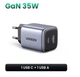 Зарядний пристрій UGREEN Nexode 35W 2-Port GaN Fast Charger Type-C Type-A EU - зображення 2