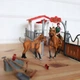Ігровий набір Стайня Stable Horse Pen Woopie 18 од, фігурки коней іграшкова стайня 15326615208 - зображення 4