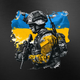 Наклейка на автомобіль: Український солдат, 30*30 см, кузов - зображення 7