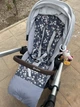 Матрасик в коляску Merrygoround Цветы серый 90х30см (1031595300000) - изображение 2