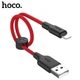 Кабель Hoco USB - Lightning короткий 0,25м 2.4A силікон X21 Plus Red (X21_025_Red) - зображення 4