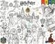 Раскраска Гарри Поттер / Harry Potter Мега большая раскраска 120х150 см - изображение 2