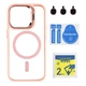 Чохол TPU+PC+Metal Stand Case with MagSafe and Camera Lenses для iPhone 15 Pro Колір Black - изображение 9