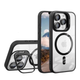 Чехол накладка TPU + PC + Metal Stand Case with MagSafe and Camera Lenses для iPhone 13 Pro Max black - изображение 1