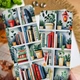 Двусторонняя художественная закладка для книги "Книжные полки" art bm-13 - изображение 2