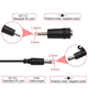 Кабель для роутера від USB 5V на DC 9V або 12V (перемикач) | "Wi-Fi без світла" від Повербанка (і для для інших пристроїв з живленням DC, 5.5x2.1mm / 3.5x1.35mm) | адаптер/перехідник - зображення 4