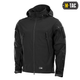 Тактична M-Tac куртка Soft Shell Black чорна 2XL - зображення 1