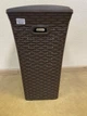 Корзина для белья 50л ROTANGE коричневая из пластика (Н56х33х42,5 см) Консенсус - изображение 6