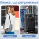 Заполняемая подушка под шею для путешествий из велюра с регулировкой под размер шеи и лямкой для транспортировки Langris|Подушка для авиаперелетов пустая (1179-02) - изображение 5