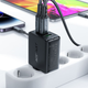 Мережевий зарядний пристрій Acefast A41 GaN PD 65W GaN 2xUSB-C+USB-A (6974316281757) Black  - зображення 5