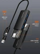 USB-хаб Cabletime USB-A/C - 4xUSB-A 3.0 5 Гбіт/с 15 см (CB05B) - зображення 2