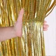 Шторка для фотозоны дождик с голограммой 3 м на 1 м золотистый - изображение 2