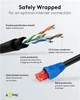Патч-корд Goobay RJ45 UTP6 75.0m solid AWG24 2xJacket Outdoor чорний(75.09.4397) - зображення 6