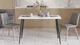 Стол кухонный Марсель 50 Ferrum-decor 75x120x70 Черный металл ДСП Белый 32 мм (MAR5014) - изображение 4