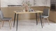 Стол кухонный Марсель 50 Ferrum-decor 75x120x60 Черный металл ДСП Дуб Артизан 32 мм (MAR5007) - изображение 2