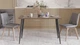 Стол кухонный Марсель 50 Ferrum-decor 75x120x60 Черный металл ДСП Дуб Сонома Трюфель 32 мм (MAR5004) - изображение 5