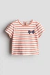 Футболка теракотова Бант H&M 68см (400098333) - зображення 1
