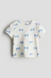Футболка білий Бант H&M 68см (400098332) - зображення 1