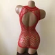 Жіноча пеньюар-сітка сексуальна еротична білизна Sexy One Size червоний (5-160) - зображення 8