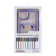 Чохол TPU+PC+Metal Stand Case with MagSafe and Camera Lenses для iPhone 14 Колір Grey - зображення 15