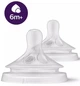 Philips Соска Avent силіконова Natural Природний Потік, 6м+., 2 шт, для густої їжі - зображення 1