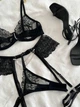 Комплект женского нижнего белья с гартерами SM22212DDSimply sexy черный М - изображение 3