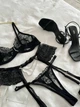 Комплект женского нижнего белья с гартерами SM22212DDSimply sexy черный М - изображение 5