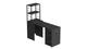 Стол-тумба трансформер Смарт 4/2 с этажеркой Ferrum-decor 1430x1450x600 Черный металл ДСП Сосна Кембра 16 мм (SMART409) - изображение 2