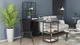 Стол-тумба трансформер Смарт 3/1 с этажеркой Ferrum-decor 1430x1450x500 Черный металл ДСП Сосна Кембра 16 мм (SMART302) - изображение 8
