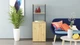 Стол-тумба трансформер Смарт 4/2 с этажеркой Ferrum-decor 1430x1450x600 Черный металл ДСП Дуб Артизан 16 мм (SMART412) - изображение 4
