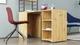 Стол-тумба трансформер Смарт 4/2 с этажеркой Ferrum-decor 1430x1450x600 Черный металл ДСП Дуб Артизан 16 мм (SMART412) - изображение 9