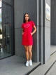 Жіноча базова повсякденна сукня-футболка Uaclothes 46-48 Червоний (like27387-75911350) - изображение 2
