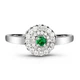 Серебряное кольцо с изумрудом нано Поляна К2093НИ 16.5р. - изображение 2