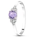 Серебряное кольцо с александритом Джерси СК2257АЛ 18.5р. - изображение 1