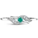 Серебряное кольцо с изумрудом Милана К2113И 19р. - изображение 2