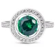 Серебряное кольцо с изумрудом нано Марсель АК004НИ 19.5р. - изображение 2